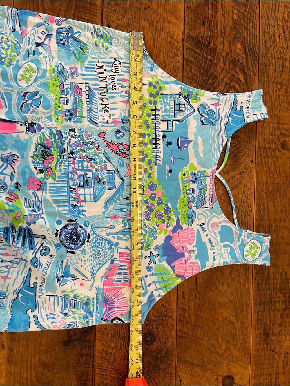 Lilly Pulitzer Blue Printed Sleeveless Dress - Picture 3 of 7